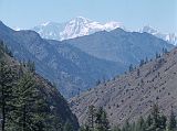 08 Chongra Peak Towers Above Green Valley And River On Drive From The Deosai Plains To Tarashing